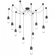 Junio 10-Light Chandelier (279|TOB 5645BZ/HAB-CG-10)