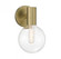 Wright 1-Light Wall Sconce in Warm Brass (128|9-3076-1-322)