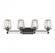 Garnet 4-Light Bathroom Vanity Light in Matte Black (128|8-6001-4-BK)