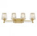 Garnet 4-Light Bathroom Vanity Light in Warm Brass (128|8-6001-4-322)