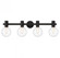 Wright 4-Light Bathroom Vanity Light in Matte Black (128|8-3076-4-BK)