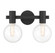Wright 2-Light Bathroom Vanity Light in Matte Black (128|8-3076-2-BK)