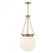 Manor 3-Light Pendant in Warm Brass (128|7-3901-3-322)