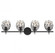 Moreno 4-Light Bathroom Vanity Light in Matte Black (128|8-6601-4-BK)