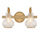 Adams 2-Light Bathroom Vanity Light in Warm Brass (128|8-4417-2-322)