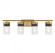 Brickell 4-Light Bathroom Vanity Light in Warm Brass and Black (128|8-3600-4-322)