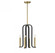 Archway 4-Light Pendant in Matte Black with Warm Brass Accents (128|7-5532-4-143)