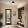 Carlysle 1-Light Ceiling Light in Matte Black with Warm Brass Accents (128|6-4602-1-143)