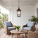 Kingsley 2-Light Outdoor Hanging Lantern in Matte Black with Warm Brass Accents (128|5-717-143)