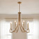 Helen 8-Light Chandelier in Warm Brass (128|1-8804-8-322)