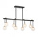 Couplet 8-Light Linear Chandelier in Matte Black with Warm Brass Accents (128|1-6699-8-143)