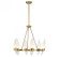 Nouvel 6-Light Chandelier in Warm Brass (128|1-5500-6-322)