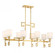 Quatrain 8-Light Linear Chandelier in True Gold (128|1-2305-8-260)