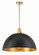Soto 23.5'' Matte Black + Antique Gold Pendant (205|SOT-18017-MK-GA)