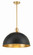 Soto 20'' Matte Black + Antique Gold Pendant (205|SOT-18015-MK-GA)
