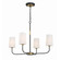 Niles 29'' Black Forged + Modern Gold Chandelier (205|NIL-70014-BF-MG)