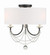 Delilah 3 Light Matte Black Semi Flush Mount (205|DEL-90803-MK_CEILING)