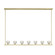Aragon 56'' LED Soft Brass Linear Chandelier (205|ARA-10267-SB)