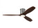 Collins 52-inch indoor/outdoor Energy Star smart integrated LED dimmable hugger ceiling fan (6|3CNHSM52BSD)