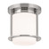 Brit 7.25 Inch 1 Light Flush Mount with Satin Etched Cased Opal Glass in Polished Nickel (2|52596PN)