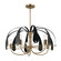 Petal 31 Inch 5 Light Chandelier in Champagne Bronze with Black or White (2|52572CPZ)