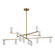 Gala 55.75 Inch 12 Light Chandelier in Champagne Bronze with White (2|52533CPZWH)