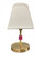 Bryson Mini Satin Brass/Orchid Accent Lamp (34|B203-SB/OR)