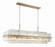 Hayes 50'' Aged Brass Linear Chandelier (205|HAY-1417-AG)