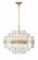 Hayes 12 Light Aged Brass Chandelier (205|HAY-1405-AG)