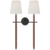 Bryant Large Wrapped Double Tail Sconce (279|TOB 2584BZ/SDL-L)