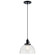 Avery 9.5 Inch 1 Light Goblet Mini Pendant with Clear Seeded Glass in Black (2|43853BK)