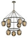 Iliad Chandelier (52|F6219-TBK/PN)