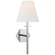 Olivier Medium Sconce in Polished Nickel with Linen Shade (279|PCD 2002PN-L)