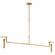 Melange Extra Large Floating Disc Linear Chandelier (279|KW 5605AB-ALB)