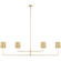 Go Lightly 70'' Four Light Linear Chandelier (279|BBL 5087SB-SB)