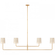 Go Lightly 70'' Four Light Linear Chandelier (279|BBL 5087G-CW)