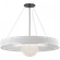 Arena 53'' Ring and Globe Chandelier (279|WS 5002BZ/WHT-WG)