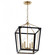 Delvin 24 Inch 4 Light Pendant with Clear Glass in Champagne Bronze and Black (2|52619CPZBK)