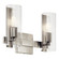 Jemsa 13.75 Inch 2 Light Vanity with Clear Fluted Glass in Brushed Nickel (2|55167NI)