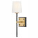 Medium Sconce (87|46950BK-LCB)