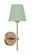 Xavier 6'' Vibrant Gold + Green Sconce (205|XAV-B8321-VG-GR)
