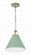 Xavier 1 Light Vibrant Gold + Green Mini Pendant (205|XAV-B8301-VG-GR)