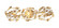 Marselle 3 Light Antique Gold Sconce (205|MSL-303-GA)