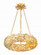 Broche 6 Light Antique Gold Chandelier (205|535-GA)