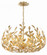 Broche 6 Light Antique Gold Chandelier (205|533-GA)