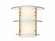 Newell 2-Light Wall Sconce in Warm Brass (128|9-8606-2-322)