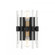 Santiago 2-Light Wall Sconce in Matte Black with Warm Brass Accents (128|9-1935-2-143)