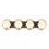 Alhambra 4-Light Bathroom Vanity Light in Matte Black with Warm Brass (128|8-6180-4-143)