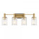 Concord 4-Light Bathroom Vanity Light in Matte Black with Warm Brass (128|8-1102-4-143)