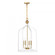 Sheffield 4-Light Pendant in White with Warm Brass Accents (128|7-7802-4-142)